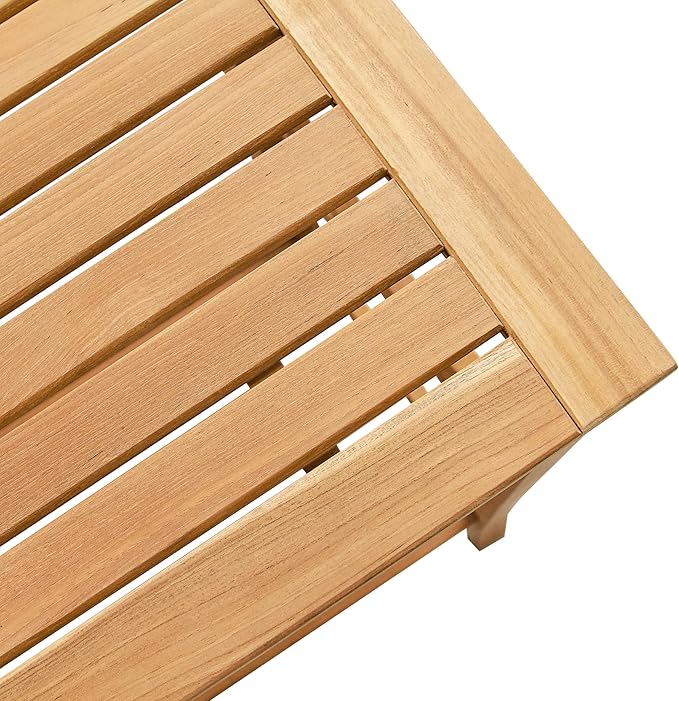 Cambridge Casual Chester Teak Wood Outdoor Console Table – Durable Accent Table for Patio, Deck, Porch and Garden - Perfect for Displaying Plants, Décor, Beverage and Other Outdoor Essential