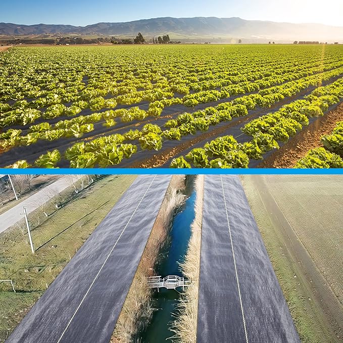 6ft x100ft Black Weed Barrier Landscape Premium Fabric-Heavy Duty Woven Ground Cloth with Superior Permeability Weed Control Convenient Design