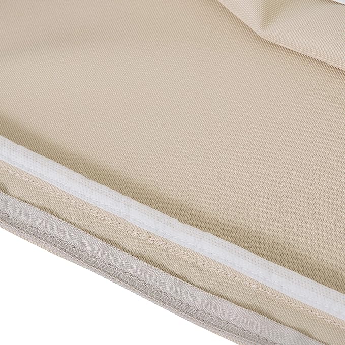 Classic Accessories Montlake Water-Resistant 21 x 22 x 4 Inch Patio Lounge Back Cushion, Antique Beige, Outdoor Loveseat Cushions