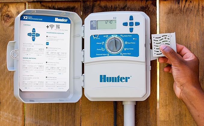 Hunter Hydrawise X2-1400 14 Station Hydrawise Controller Bundeled with Wand WiFi Module X2 14 Zone Outdoor or Indoor Smart Internet X21400 Irrigation Timer