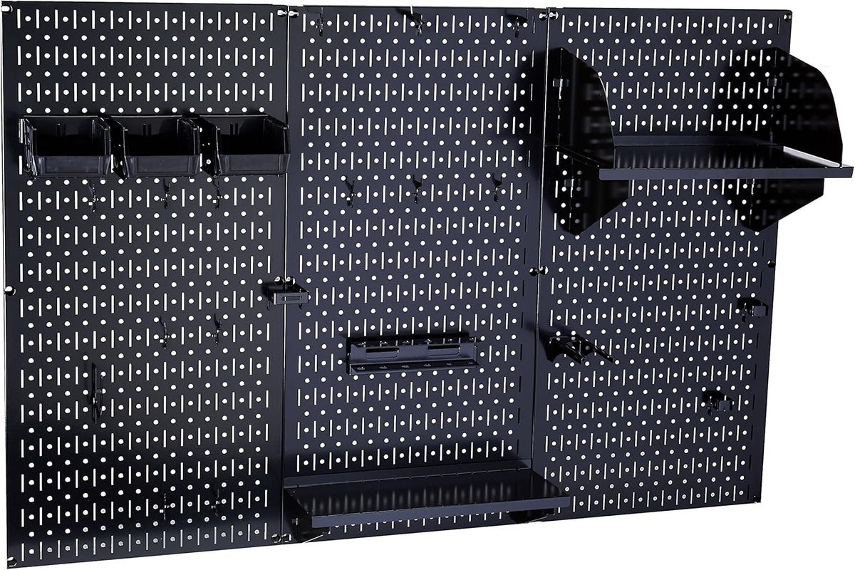 Pegboard Organizer Wall Control Metal Pegboard Tool Storage Kit with Accessories