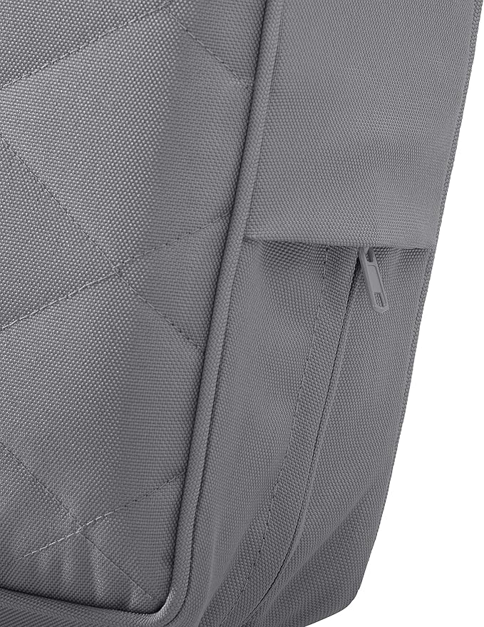 Classic Accessories Montlake FadeSafe Water-Resistant 25 x 22 x 4 Inch Wide Back Patio Quilted Lounge Cushion, Grey