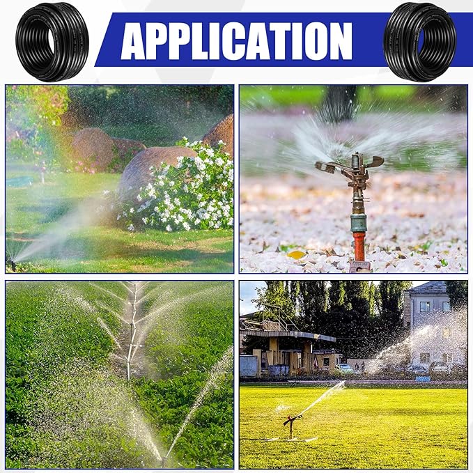 Hoolerry Solid Sprinkler System Wire 18 Gauge Irrigation Wire with UV Resistant PVC Jacket Sprinkler Cable for Underground Irrigation System Field Central Control System 30V, UL Listed (18/8, 50 Ft)