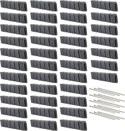 Beuta Landscape Edging | Garden Edging Border | Faux Stone Block XL for Lawn Edging, Flower Beds & Yard Edging – 40 Pack | Each Section Has 6 Blocks 48" L x 4" W x 9.5" H | 120 Spikes | Charcoal