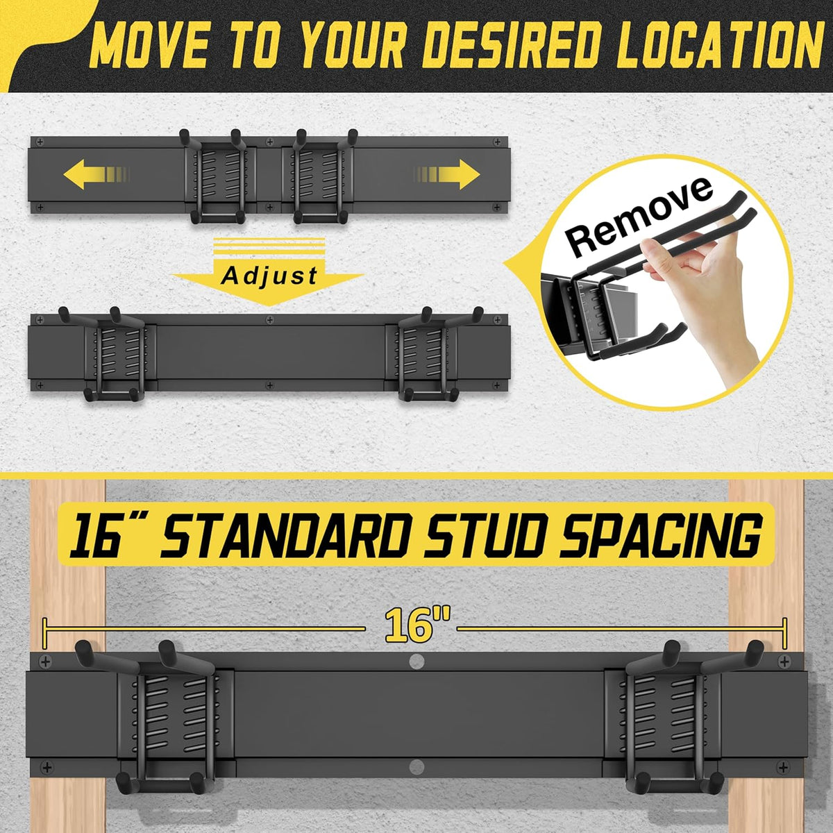 Garage Wall Organizer,21Pack Carries 1200 lbs,Garden Tool Organizer 99in with Large Storage Space,Easy Assembly, Sturdy Design,for Efficient Tool Storage Garage Organization