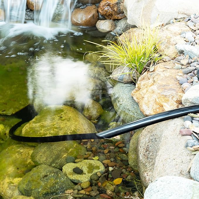 Alpine Corporation 100' PVC Tubing with 1/2" Inside Diameter for Ponds and Fountains, Black