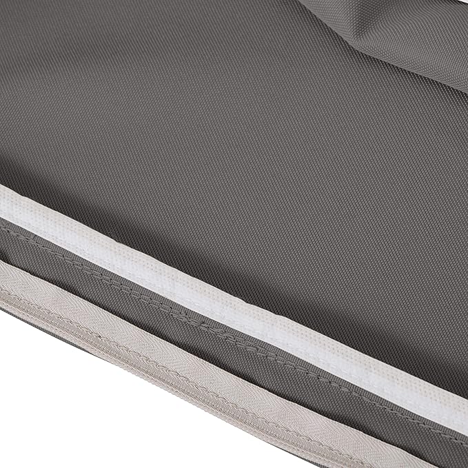 Classic Accessories Montlake Water-Resistant 19 x 20 x 4 Inch Patio Lounge Back Cushion, Light Charcoal Grey, Outdoor Loveseat Cushions