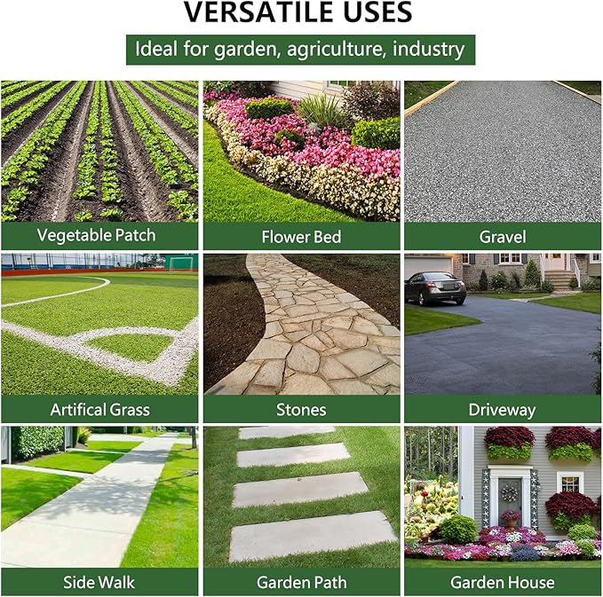 Broadfashion Woven Landscape Fabric 5.8oz, 4 x 300FT Weed Fabric Barrier, Double Layer, Garden Fabric Weed Barrier, Weed Control Fabric Ground Cover, Gardening Mat for Garden Beds, Landscaping