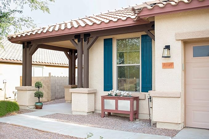 Artificial Topiary Trees Outdoor Boxwood Double Ball 40''T Potted Plants Home Decor 2 Pack