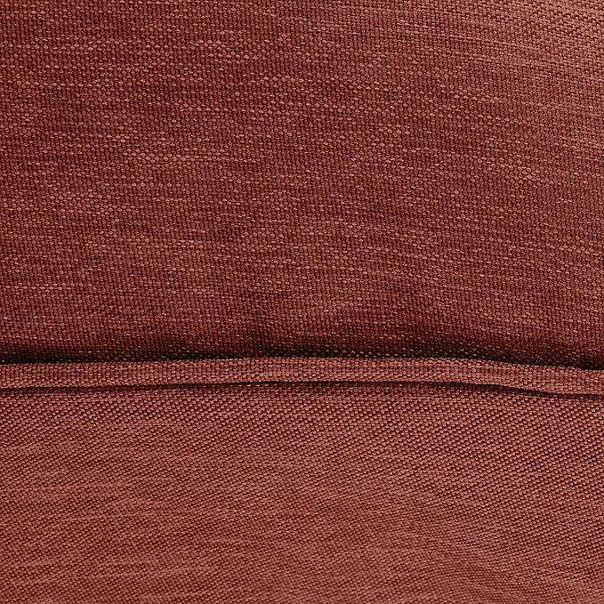 Classic Accessories Montlake Water-Resistant 19 x 20 x 4 Inch Patio Lounge Back Cushion, Heather Henna Red, Outdoor Loveseat Cushions