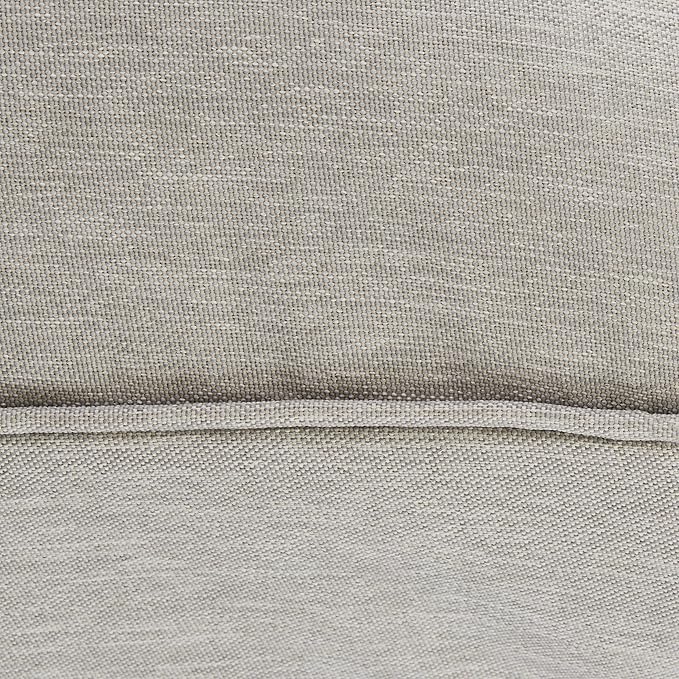 Classic Accessories Montlake Water-Resistant 21 x 20 x 4 Inch Patio Lounge Back Cushion, Heather Grey, Outdoor Loveseat Cushions