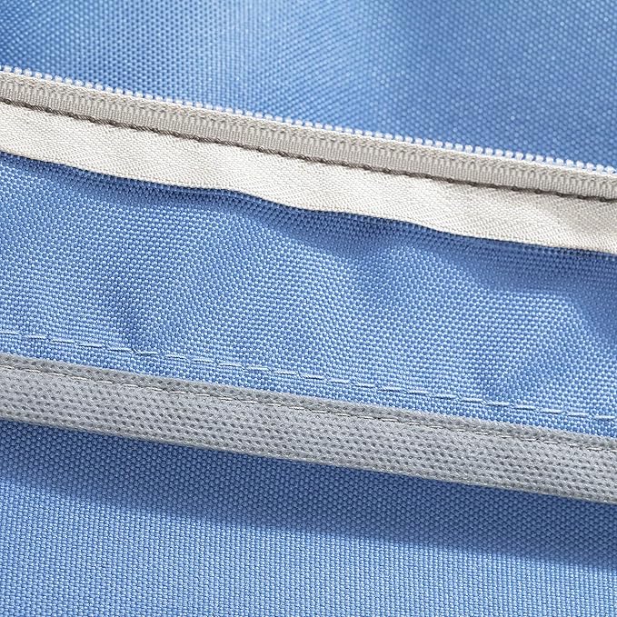 Classic Accessories Ravenna Water-Resistant 21 x 19 x 5 Inch Patio Seat Cushion, Empire Blue, Patio Loveseat Cushion